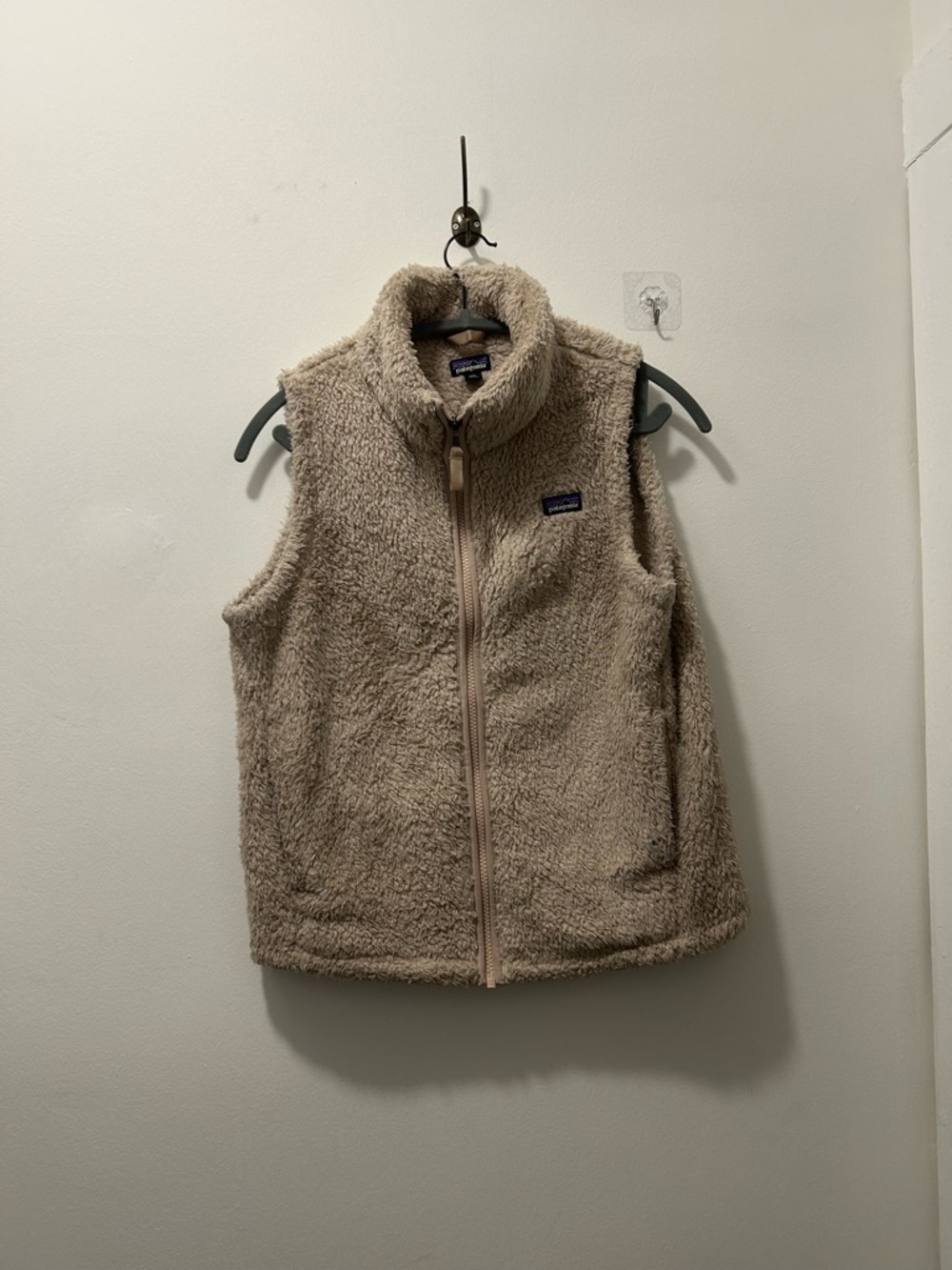 Patagonia Tan Sherpa Fleece Gato Vest